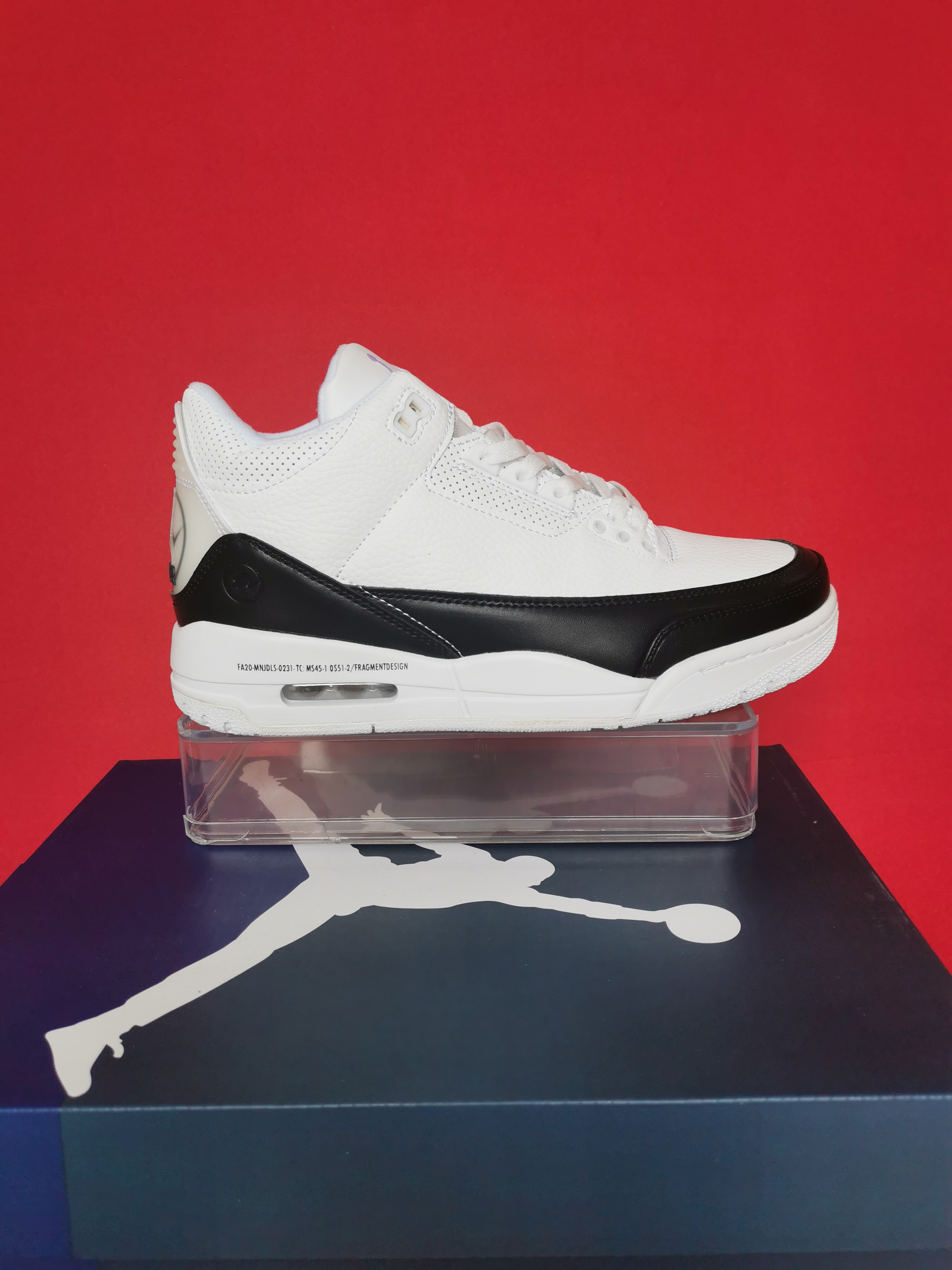 New Men Air Jordan 3 White Black Shoes